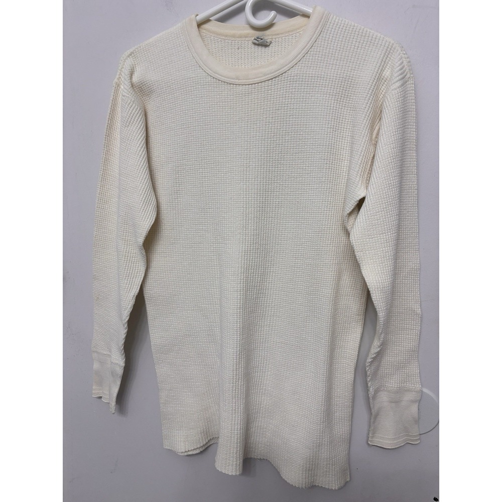Vintage Health Knit Large Thermal King Long Sleeve Top 38x28 Warm Ribbed
